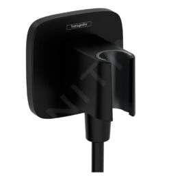 Hansgrohe Fixfit - Wandanschlussbogen Mit Brausehalter, Schwarz Matt 26887670