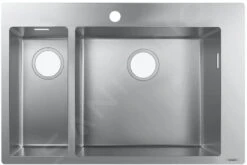 Hansgrohe Abwäschen - Einbauspülbecken S711-F655, Edelstahl 43309800