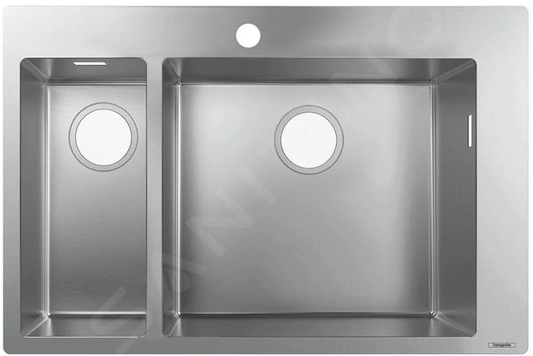 Hansgrohe Abwäschen - Einbauspülbecken S711-F655, Edelstahl 43309800 1 Hansgrohe Abwäschen - Einbauspülbecken S711-F655, Edelstahl 43309800