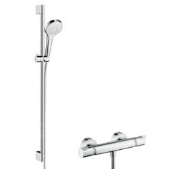 Hansgrohe Croma Select S - Duschset Mit Thermostat Ecostat, Verchromt 27833400