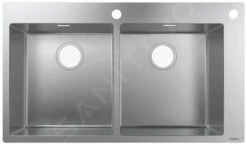 Hansgrohe Abwäschen - Einbauspülbecken S711-F765, Edelstahl 43311800