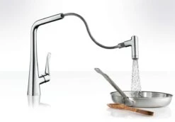 Hansgrohe Metris New - Spültisch Einhebelmischer 320 Mit Ausziehbarer Geschirrbrause, Edelstahl 14820800 -Hansgrohe Verkaufsgeschäft dbc31cb7cc9e736d78ef51a7