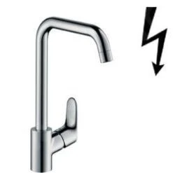 Hansgrohe Focus M41 - Spültisch Einhebelmischer Für Niederdruck / Offene Warmwasserbereiter, Verchromt 31822000