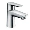 Hansgrohe Talis E - Waschtisch Einhebelmischer 80 CoolStart, Ohne Ablaufgarnitur, Verchromt 71704000