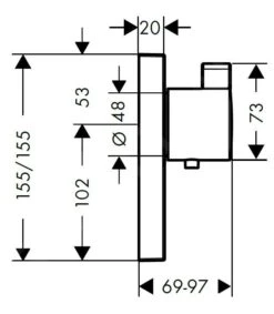 Hansgrohe Shower Select - Thermostatarmatur - Unterputz Für 1 Verbraucher Und Einen Zusätzlichen Abgang, Verchromt 15761000 5 Hansgrohe Shower Select - Thermostatarmatur - Unterputz Für 1 Verbraucher Und Einen Zusätzlichen Abgang, Verchromt 15761000 -Hansgrohe Verkaufsgeschäft e218d94b4fa53146767b5010