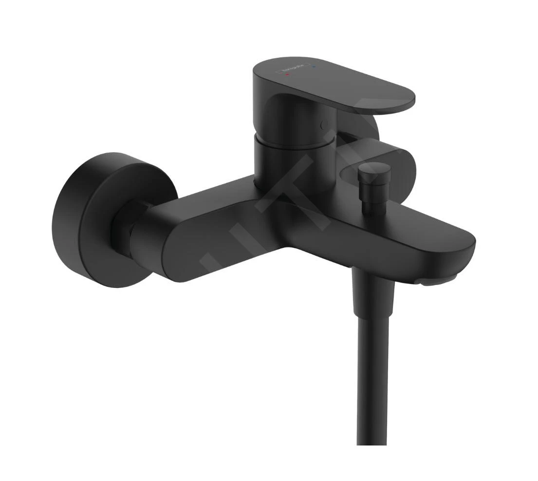 Hansgrohe Rebris S - Badewannenarmatur, 2 Durchflüsse, Schwarz Matt 72443670 1 Hansgrohe Rebris S - Badewannenarmatur, 2 Durchflüsse, Schwarz Matt 72443670