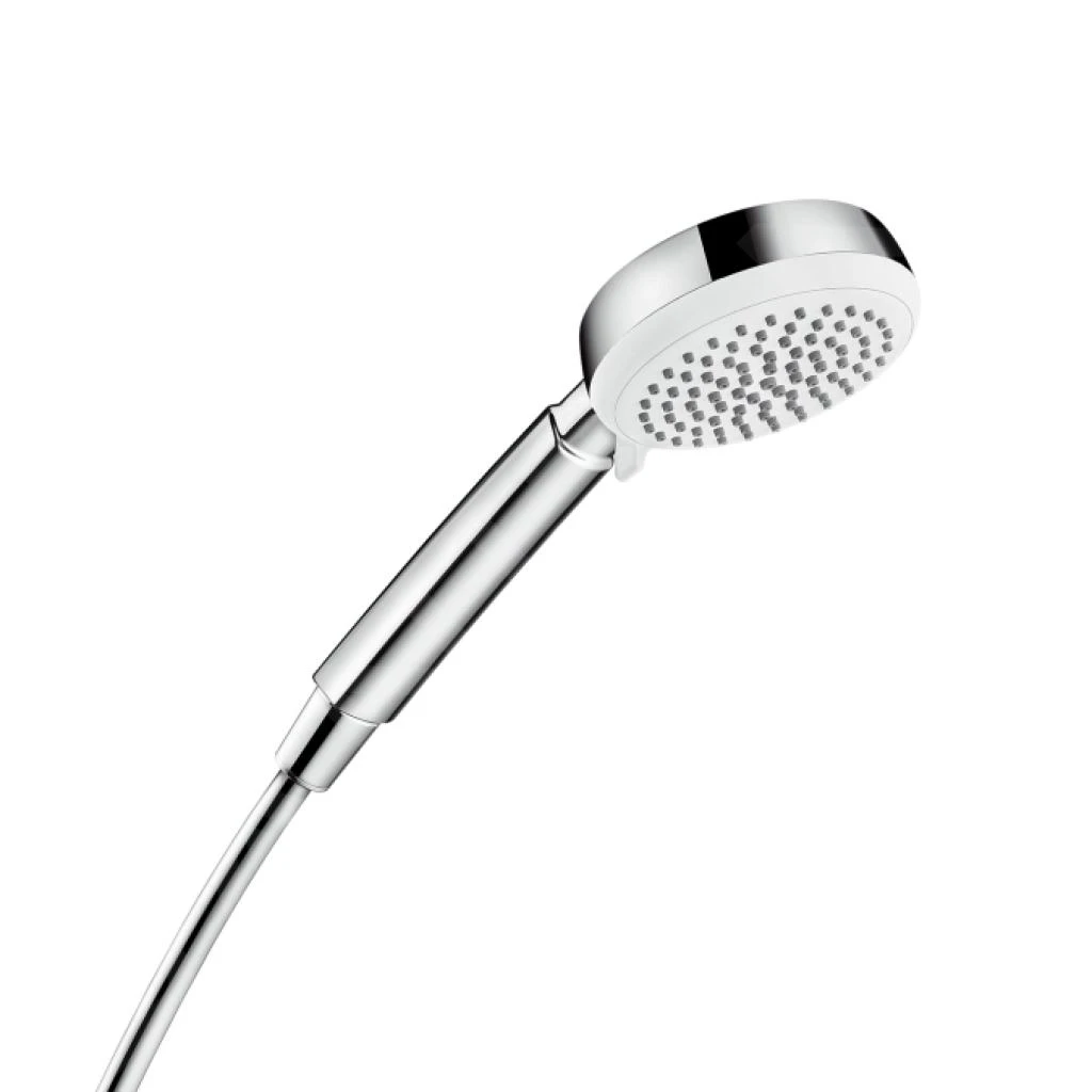 Hansgrohe Crometta 100 - Duschkopf Vario, Weiß / Verchromt 26824400 1 Hansgrohe Crometta 100 - Duschkopf Vario, Weiß / Verchromt 26824400