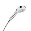 Hansgrohe Crometta 100 - Duschkopf Vario, EcoSmart 9 L/min, Weiß / Verchromt 26827400