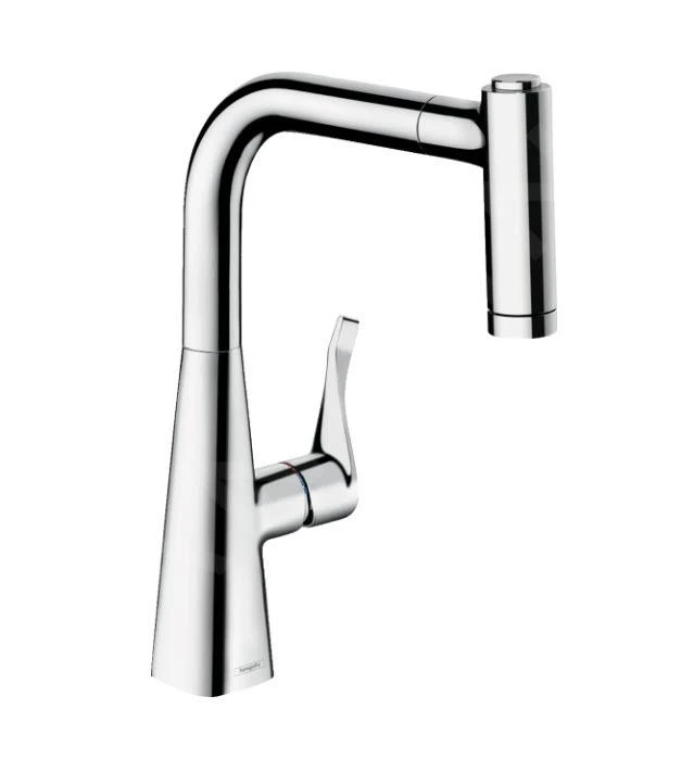 Hansgrohe M71 - Spültischarmatur Metris, Mit Ausziehbarer Brause, SBOX, EcoSmart, Verchromt 73823000 1 Hansgrohe M71 - Spültischarmatur Metris, Mit Ausziehbarer Brause, SBOX, EcoSmart, Verchromt 73823000