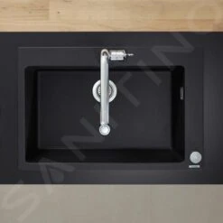Hansgrohe Abwäschen - Granit-Einbauspülbecken S510-F660, Graphitschwarz 43313170 -Hansgrohe Verkaufsgeschäft e76564f37fe78a3f944d1cb3