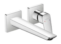Hansgrohe Logis - Waschtischunterputzarmatur Fine, 2-Loch Installation, EcoSmart, Verchromt 71256000