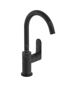 Hansgrohe Rebris S - Waschtischarmatur Mit Ablauf Und Schwenkauslauf, Schwarz Matt 72536670