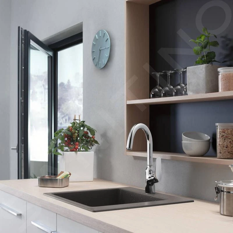 Hansgrohe Abwäschen - Granit-Einbauspülbecken S510-F450, Steingrau 43312290 4 Hansgrohe Abwäschen - Granit-Einbauspülbecken S510-F450, Steingrau 43312290 – Bild 4