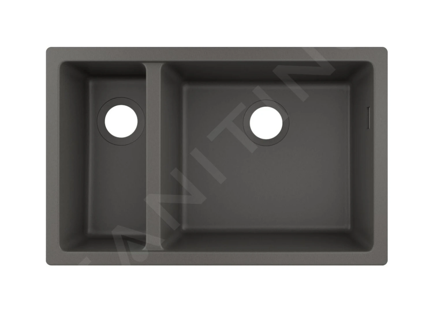 Hansgrohe Abwäschen - Granit-Unterbauspülbecken S510-U635, Steingrau 43433290 1 Hansgrohe Abwäschen - Granit-Unterbauspülbecken S510-U635, Steingrau 43433290