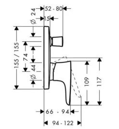 Hansgrohe PuraVida - Badewannen-Einhebelmischer, Unterputzmontage, Weiß/Chrom 15447400 4 Hansgrohe PuraVida - Badewannen-Einhebelmischer, Unterputzmontage, Weiß/Chrom 15447400 -Hansgrohe Verkaufsgeschäft f8a8312325fbe59716386df8