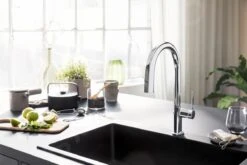 Hansgrohe Aqittura M91 - Spültischarmatur Mit Ausziehbarem Auslauf Und Mit Filterfunktion, Verchromt 76803000 -Hansgrohe Verkaufsgeschäft fb28a24994cfe1fefa2ec556