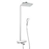 Hansgrohe Raindance Select - Thermostat-Wannenarmatur Showerpipe 360 Mit Zubehör, Weiß / Verchromt 27113400