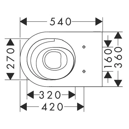 Hansgrohe EluPura S Wand WC 540 Spülrandlos, Mit AquaHelix Flush Und HygieneEffect 4 Hansgrohe EluPura S Wand WC 540 Spülrandlos, Mit AquaHelix Flush Und HygieneEffect – Bild 4