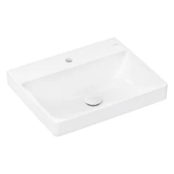 Hansgrohe Xelu Q Waschbecken 60 X 48 Cm Ungeschliffen, Mit 1 Hahnloch