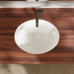 Hansgrohe Xuniva D Unterbauwaschtisch Oval 45 X 35 Cm, Mit Überlauf -Hansgrohe Verkaufsgeschäft hansgrohe badkeramik xuniva aufsatzwaschtisch oval 50 12115332