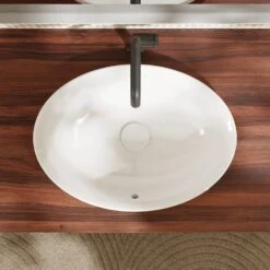 Hansgrohe Xuniva D Einbauwaschtisch Oval 55 X 40 Cm, Mit Überlauf -Hansgrohe Verkaufsgeschäft hansgrohe badkeramik xuniva aufsatzwaschtisch oval 55 12115344