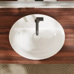 Hansgrohe Xuniva D Einbauwaschtisch Oval 55 X 45 Cm, Mit 1 Hahnloch Und Überlauf -Hansgrohe Verkaufsgeschäft hansgrohe badkeramik xuniva aufsatzwaschtisch oval 55 12115356