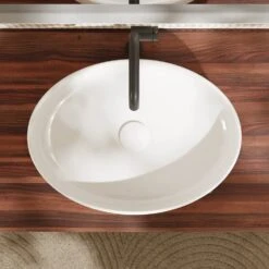 Hansgrohe Xuniva D Aufsatzwaschtisch Oval 55 X 40 Cm, Mit SmartClean -Hansgrohe Verkaufsgeschäft hansgrohe badkeramik xuniva aufsatzwaschtisch oval 55 12115671