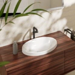 Hansgrohe Xuniva D Einbauwaschtisch Oval 55 X 40 Cm, Mit Überlauf, Mit SmartClean -Hansgrohe Verkaufsgeschäft hansgrohe badkeramik xuniva aufsatzwaschtisch oval 55 12115878