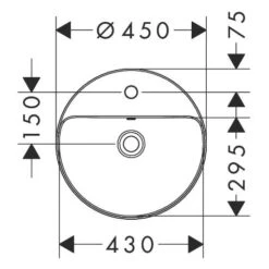 Hansgrohe Xuniva S Aufsatzwaschtisch Rund Ø 45 Cm, Mit 1 Hahnloch Und Überlauf 8 Hansgrohe Xuniva S Aufsatzwaschtisch Rund Ø 45 Cm, Mit 1 Hahnloch Und Überlauf -Hansgrohe Verkaufsgeschäft hansgrohe badkeramik xuniva aufsatzwaschtisch rund dm 12109155