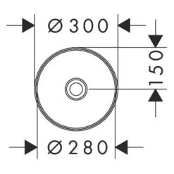 Hansgrohe Xuniva S Aufsatzwaschtisch Rund Ø 30 Cm, Mit SmartClean -Hansgrohe Verkaufsgeschäft hansgrohe badkeramik xuniva aufsatzwaschtisch rund dm 12109209