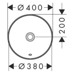 Hansgrohe Xuniva S Einbauwaschtisch Rund Ø 40 Cm, Mit Überlauf -Hansgrohe Verkaufsgeschäft hansgrohe badkeramik xuniva einbauwaschtisch rund dm 12109110
