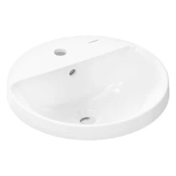 Hansgrohe Xuniva S Einbauwaschtisch Rund Ø 45 Cm, Mit 1 Hahnloch Und Überlauf