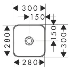Hansgrohe Xuniva Q Aufsatzwaschtisch 30 X 30 Cm, Mit SmartClean -Hansgrohe Verkaufsgeschäft hansgrohe badkeramik xuniva q aufsatzwaschtisch 30 12109221