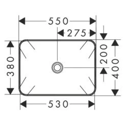 Hansgrohe Xuniva Q Aufsatzwaschtisch 55 X 40 Cm -Hansgrohe Verkaufsgeschäft hansgrohe badkeramik xuniva q aufsatzwaschtisch 55 12109152