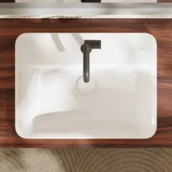 Hansgrohe Xuniva Q Einbauwaschtisch 55 X 45 Cm, Mit 1 Hahnloch Und Überlauf -Hansgrohe Verkaufsgeschäft hansgrohe badkeramik xuniva q aufsatzwaschtisch 55 12115362