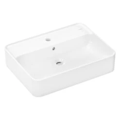 Hansgrohe Xuniva Q Aufsatzwaschtisch 60 X 45 Cm, Mit 1 Hahnloch Und Überlauf, Mit SmartClean