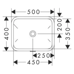 Hansgrohe Xuniva Q Unterbauwaschtisch 45x 35 Cm, Mit Überlauf, Mit SmartClean -Hansgrohe Verkaufsgeschäft hansgrohe badkeramik xuniva q unterbauwaschtisch 45x 12109179