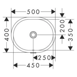 Hansgrohe Xuniva U Unterbauwaschtisch 45x 35 Cm, Mit Überlauf -Hansgrohe Verkaufsgeschäft hansgrohe badkeramik xuniva unterbauwaschtisch 45x 35 12109104