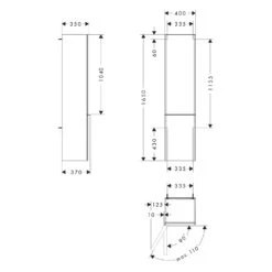 Hansgrohe Xelu Q Hochschrank 40 X 165 Cm, 2 Türen Mit Anschlag Links, Griff Mattweiß 7 Hansgrohe Xelu Q Hochschrank 40 X 165 Cm, 2 Türen Mit Anschlag Links, Griff Mattweiß -Hansgrohe Verkaufsgeschäft hansgrohe badmoebel xelo q hochschraenke xelu 12125696