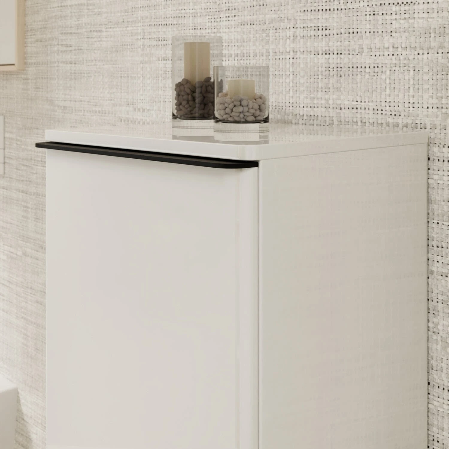 Hansgrohe Xelu Q Halbhochschrank 40 X 106,5 Cm, 1 Tür Mit Anschlag Links, Griff Mattschwarz 2 Hansgrohe Xelu Q Halbhochschrank 40 X 106,5 Cm, 1 Tür Mit Anschlag Links, Griff Mattschwarz – Bild 2