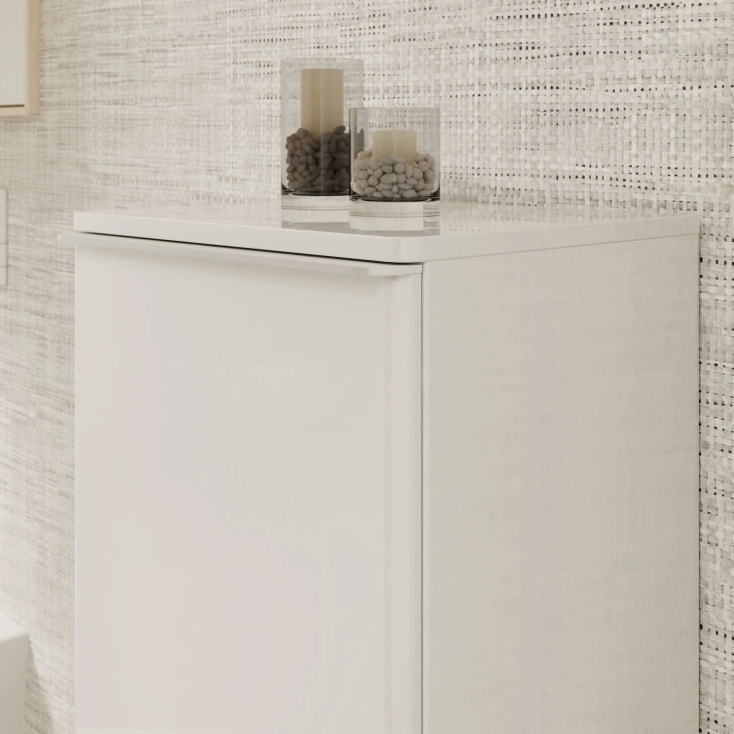 Hansgrohe Xelu Q Halbhochschrank 40 X 106,5 Cm, 1 Tür Mit Anschlag Links, Griff Mattweiß 2 Hansgrohe Xelu Q Halbhochschrank 40 X 106,5 Cm, 1 Tür Mit Anschlag Links, Griff Mattweiß – Bild 2