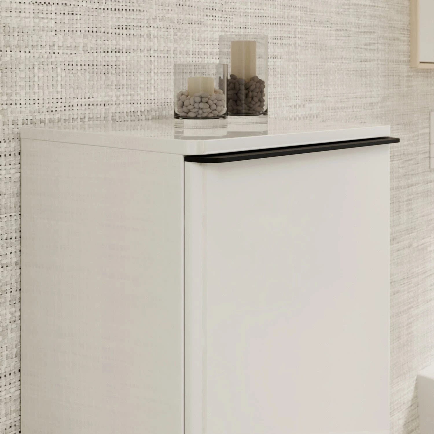 Hansgrohe Xelu Q Halbhochschrank 40 X 106,5 Cm, 1 Tür Mit Anschlag Rechts, Griff Mattschwarz 2 Hansgrohe Xelu Q Halbhochschrank 40 X 106,5 Cm, 1 Tür Mit Anschlag Rechts, Griff Mattschwarz – Bild 2