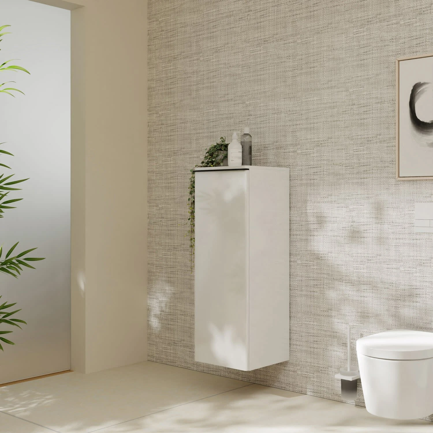 Hansgrohe Xelu Q Halbhochschrank 40 X 106,5 Cm, 1 Tür Mit Anschlag Links, Griff Mattschwarz 3 Hansgrohe Xelu Q Halbhochschrank 40 X 106,5 Cm, 1 Tür Mit Anschlag Links, Griff Mattschwarz – Bild 3