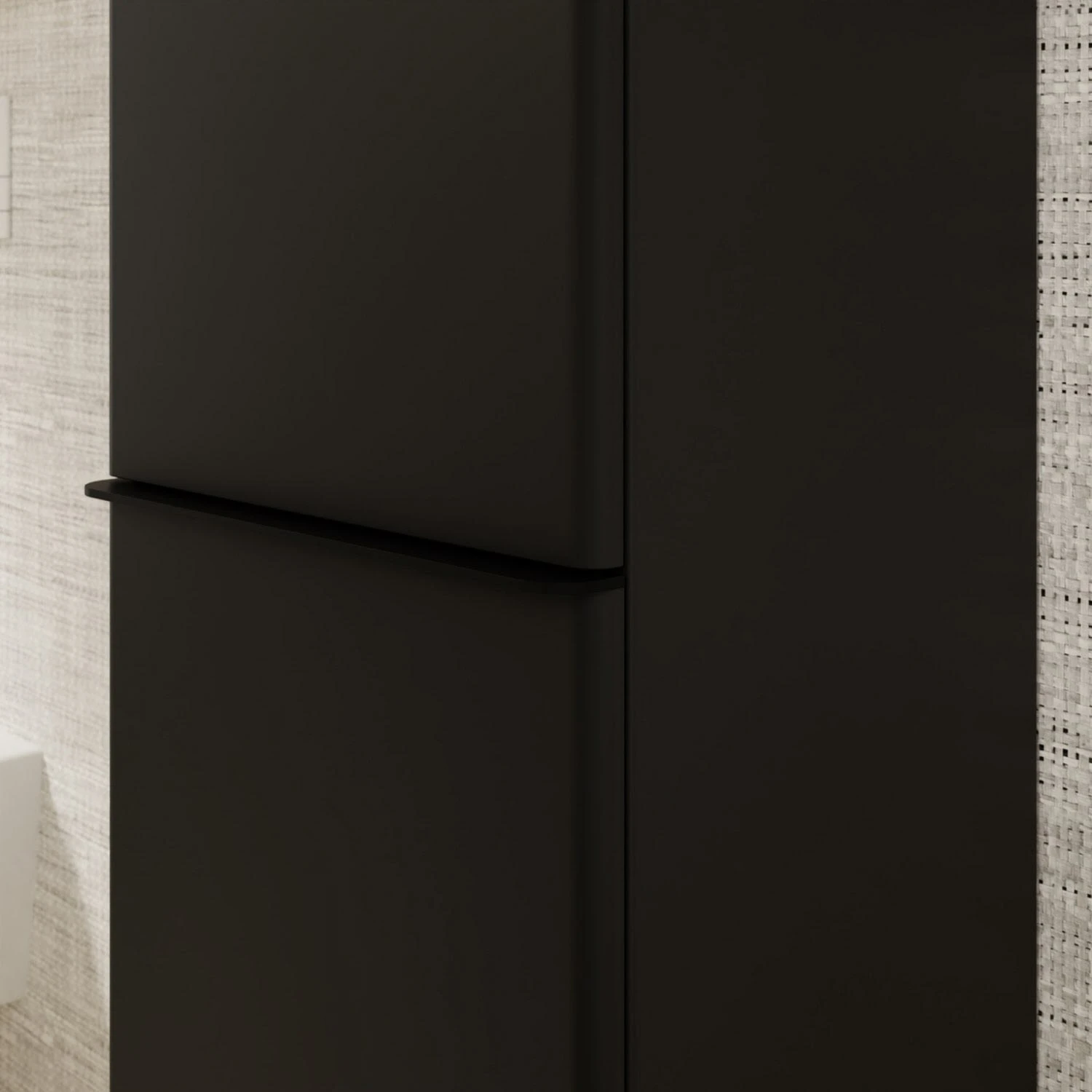 Hansgrohe Xelu Q Hochschrank 40 X 165 Cm, 2 Türen Mit Anschlag Links, Griff Mattschwarz 2 Hansgrohe Xelu Q Hochschrank 40 X 165 Cm, 2 Türen Mit Anschlag Links, Griff Mattschwarz – Bild 2