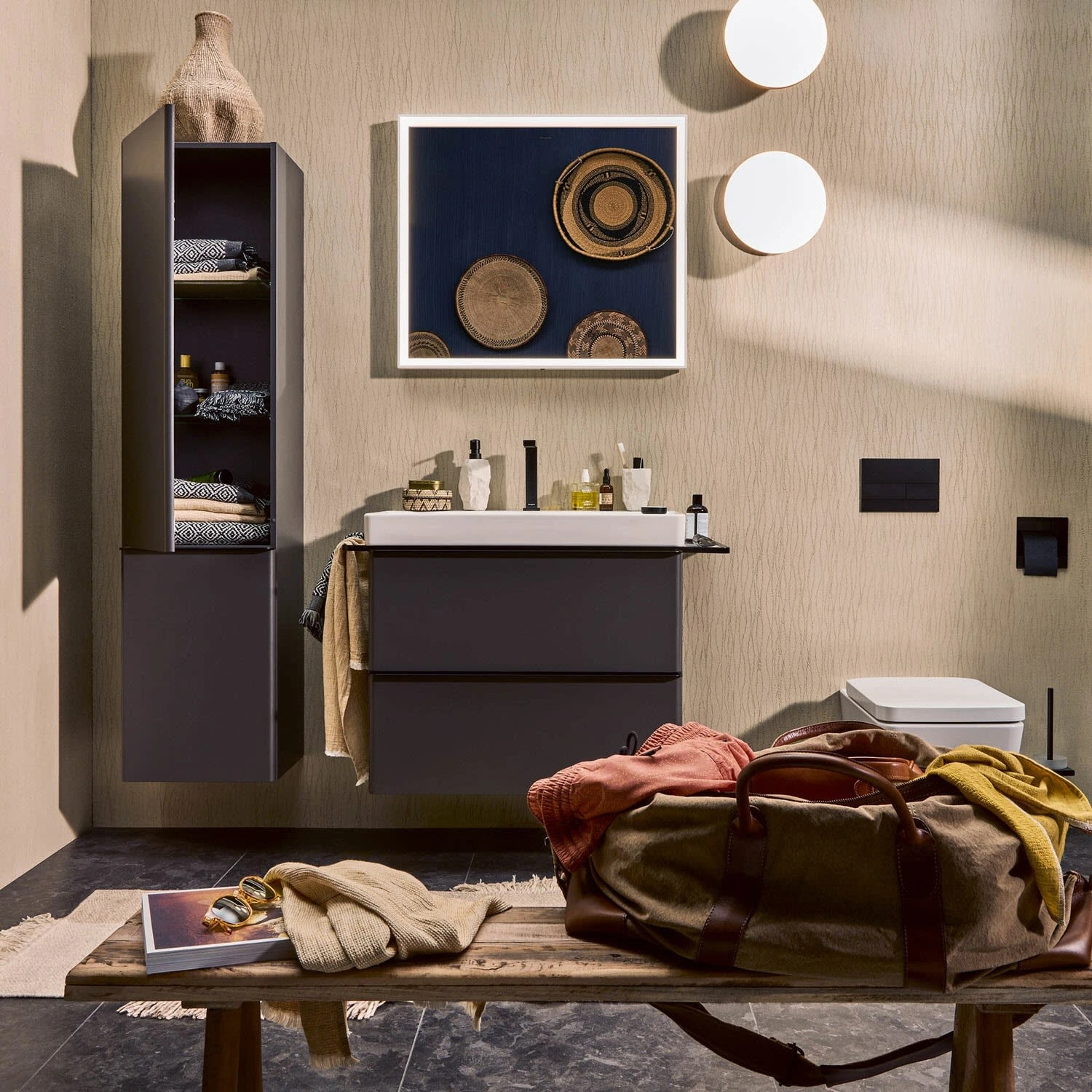 Hansgrohe Xelu Q Hochschrank 40 X 165 Cm, 2 Türen Mit Anschlag Links, Griff Mattschwarz 5 Hansgrohe Xelu Q Hochschrank 40 X 165 Cm, 2 Türen Mit Anschlag Links, Griff Mattschwarz – Bild 5