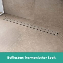 Hansgrohe RainDrain Compact Komplettset Duschrinne 120 Cm Befliesbar Für Standardinstallation -Hansgrohe Verkaufsgeschäft hansgrohe raindrain duschrinnen compact komplettset 120 11042782