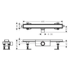 Hansgrohe RainDrain Compact Komplettset Duschrinne 60 Cm Befliesbar Für Standardinstallation 8 Hansgrohe RainDrain Compact Komplettset Duschrinne 60 Cm Befliesbar Für Standardinstallation -Hansgrohe Verkaufsgeschäft hansgrohe raindrain duschrinnen compact komplettset 60 11042884