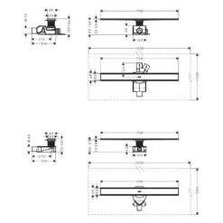 Hansgrohe RainDrain Allround Komplettset Duschrinne 70 Cm Für Standard-/flache Installation -Hansgrohe Verkaufsgeschäft hansgrohe raindrain duschrinnen und punktablaeufe allround 11042917