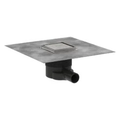 Hansgrohe RainDrain Brilliance Komplettset Punktablauf 10/10 Cm Rückseitig Befliesbar