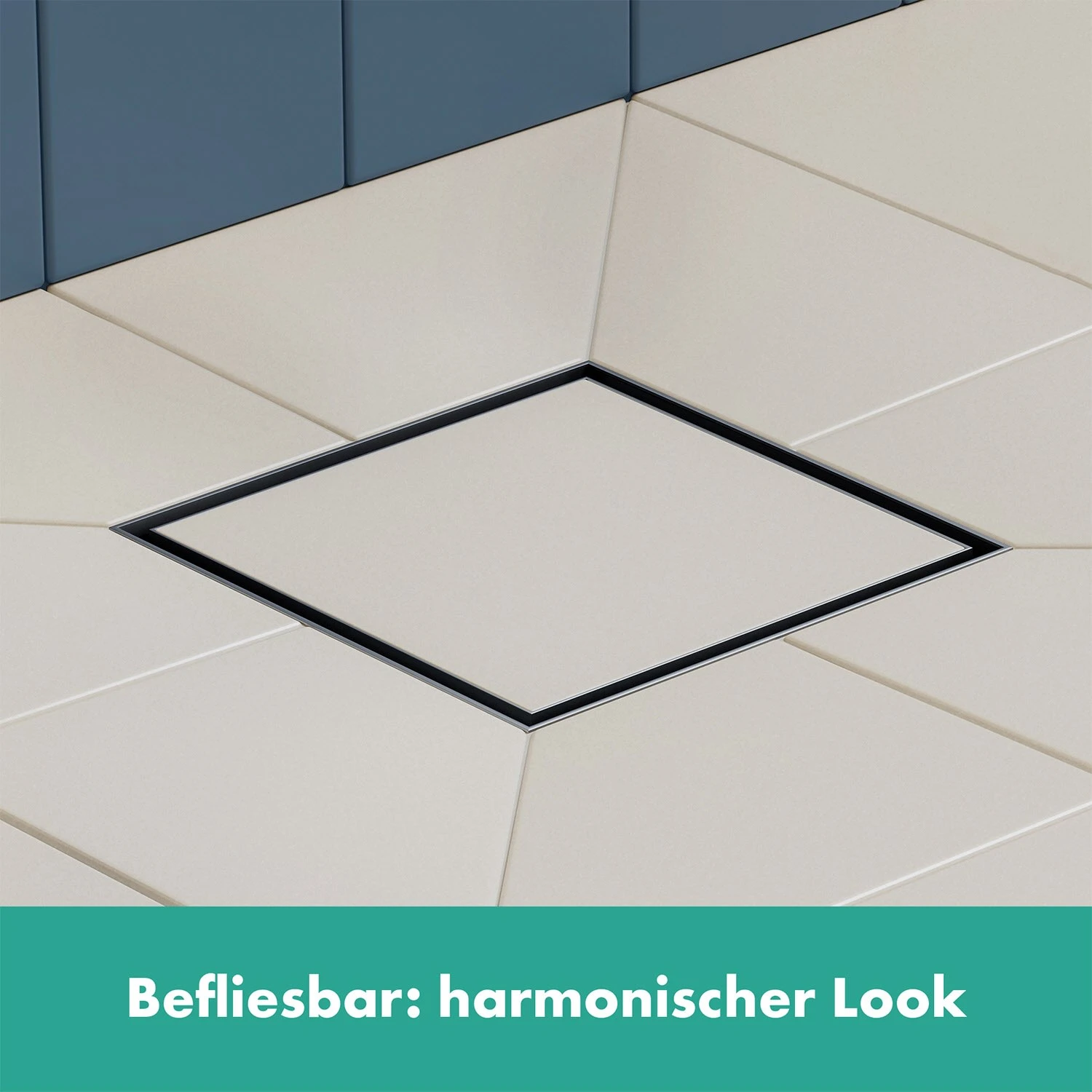 Hansgrohe RainDrain Brilliance Komplettset Punktablauf 10/10 Cm Rückseitig Befliesbar 2 Hansgrohe RainDrain Brilliance Komplettset Punktablauf 10/10 Cm Rückseitig Befliesbar – Bild 2